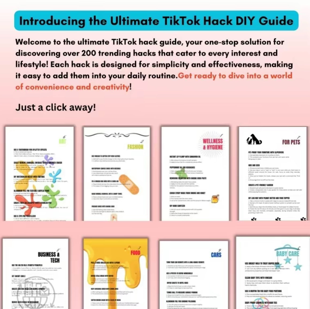 The Viral Vault: 100+ TikTok Hacks You’ll Actually Use (General Edition)
